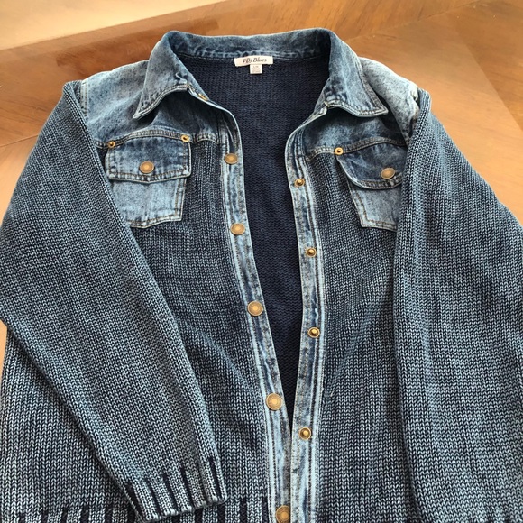 Jean sweater denim jacket